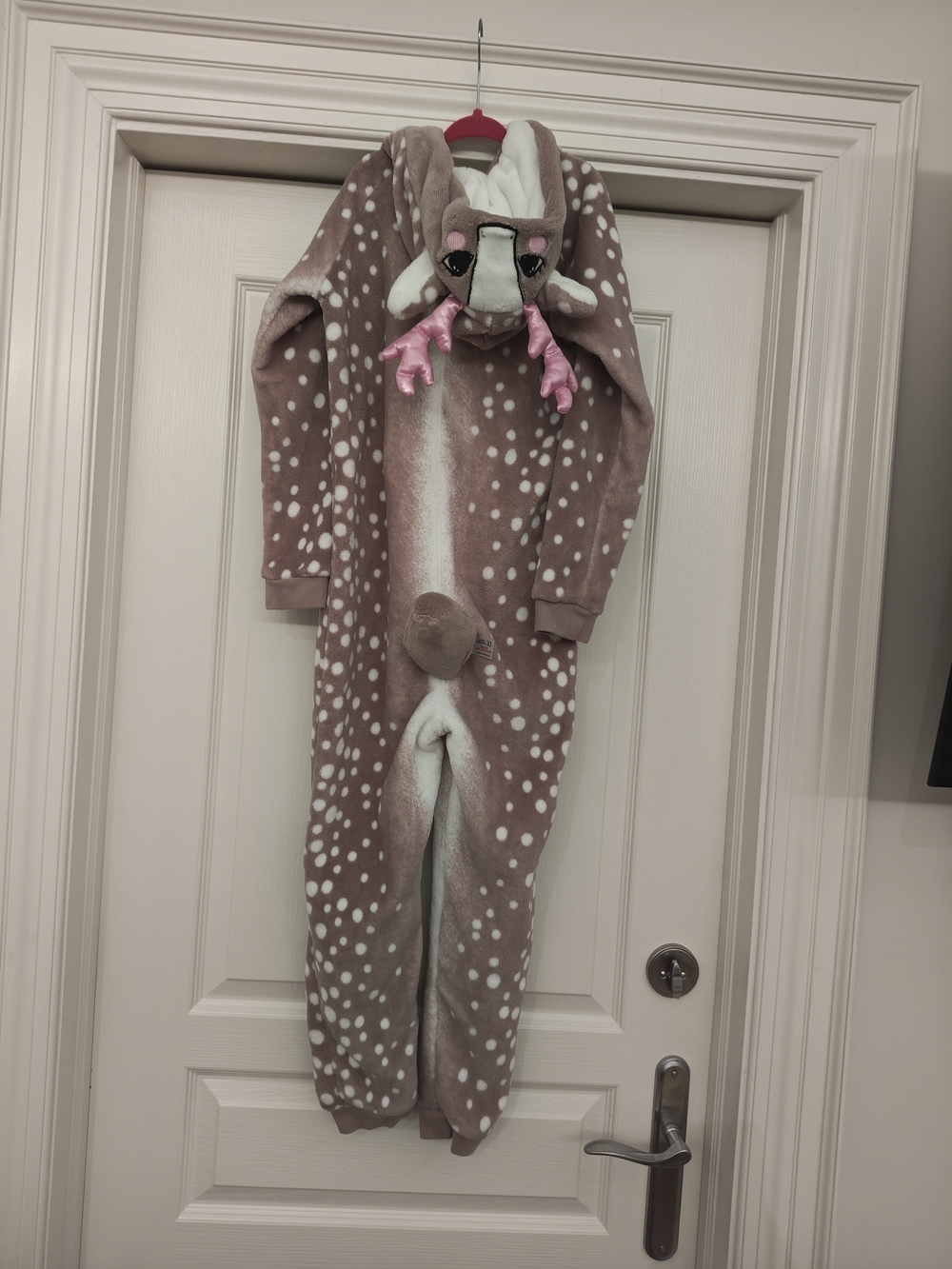 George Brown & White Fawn One-Piece Footie Pajamas